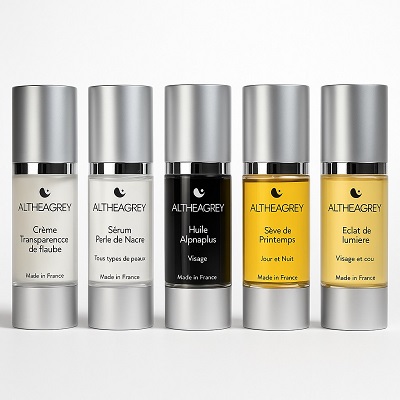 Gamme de soins anti-âge Althéagrey huile et sérums Gamme de soins anti-âge Althéagrey huile et sérums